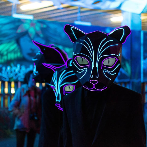 Colossal Circus Wellington neon cats