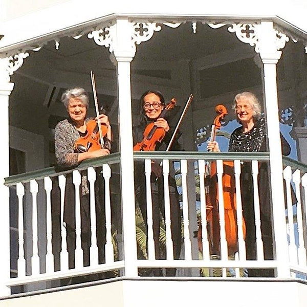 Amici Musicali String trio in bandstand