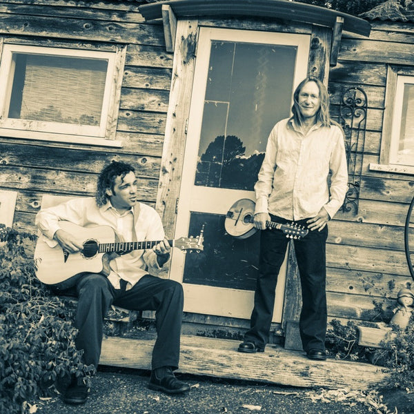 Gerry and Jono Celtic Irish Duo outside old house