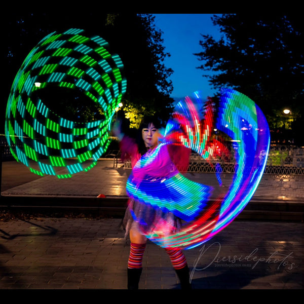 Strawberry Fairy - Hoop Dancer - Fire and LED - Christchurch