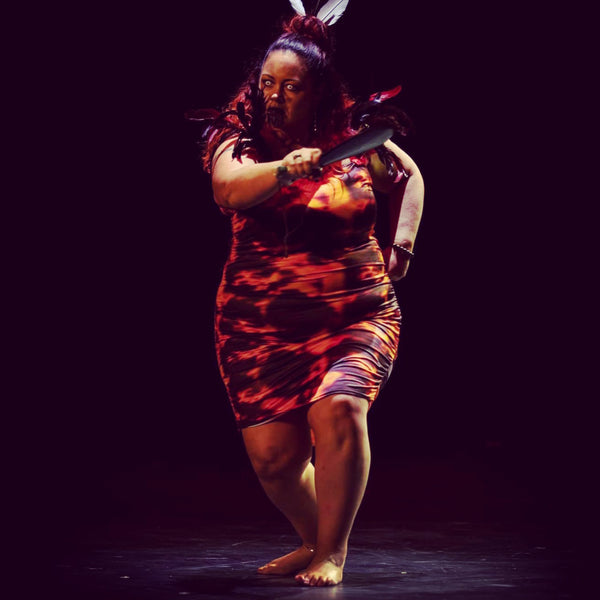 Unity Wara Maori cultural performer Wellington performing with traditional Maori mere