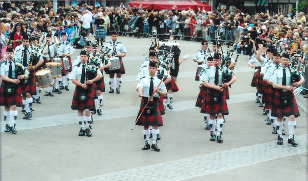 Pipe band in band event