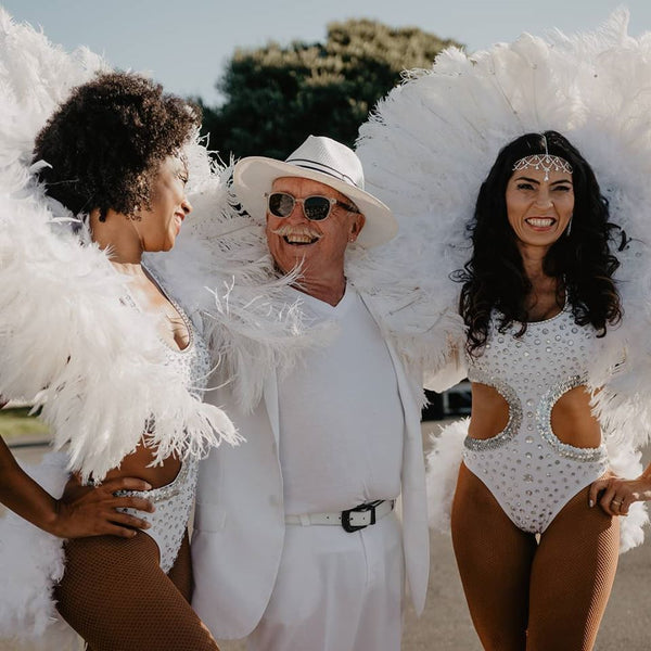 Brazilian Divas Auckland dancers in white