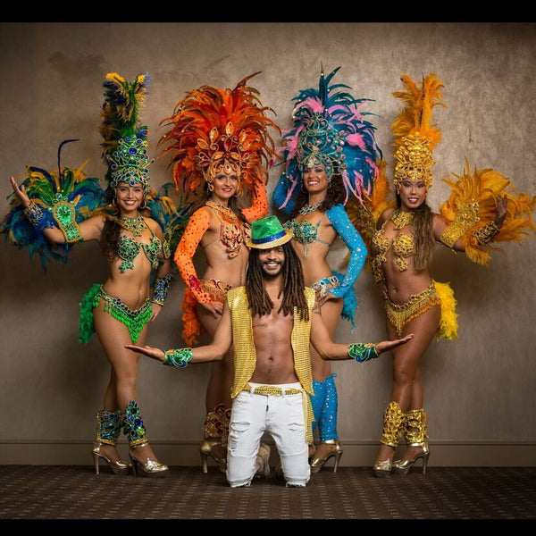 Brazilian Divas Samba dancers Auckland 5 dancers male and female