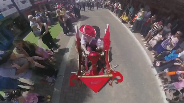 Christmas Cruiser in Christmas parade