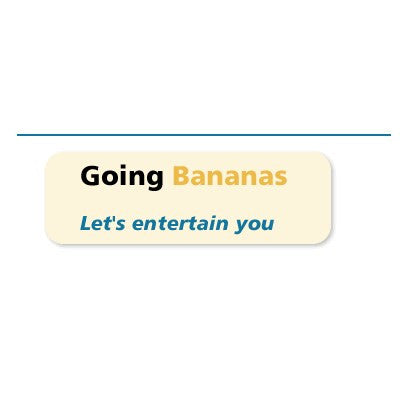 Going Bananas DJ Auckland logo