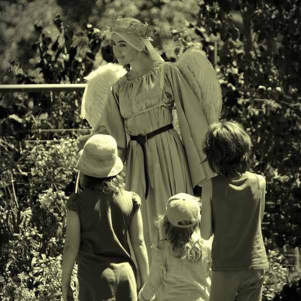 Silver Angel - Living Statue - Roving Character - Christchurch