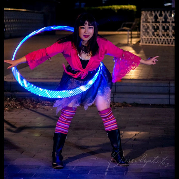 Strawberry Fairy - Hoop Dancer - Fire and LED - Christchurch